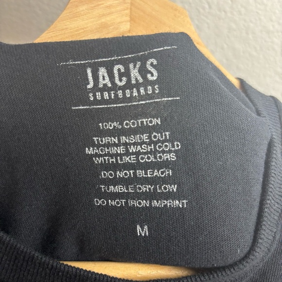 Jack's Surfboards Black Graphic Tee – Classic California Surf & Skate Aesthetic - Picture 4 of 6